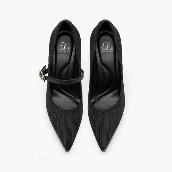 Cozy island is Pointed Toe Heeled Platform Pumps - Picture 5 of 6